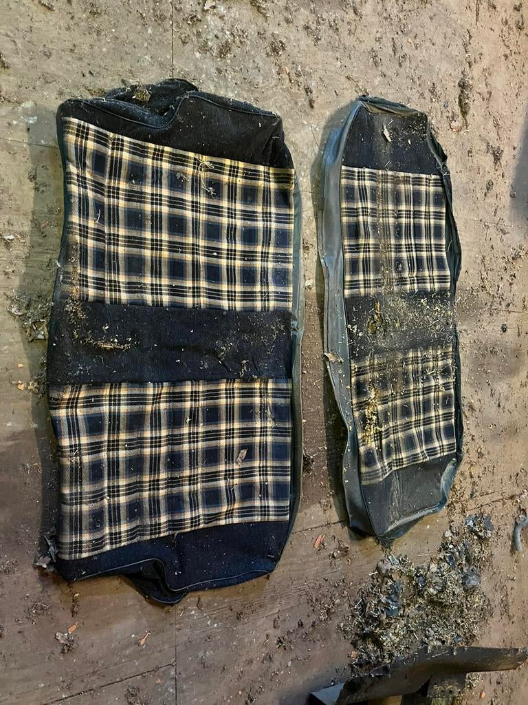 Lappen stof cc achterbank opel manta GT/E, Ophalen, Opel