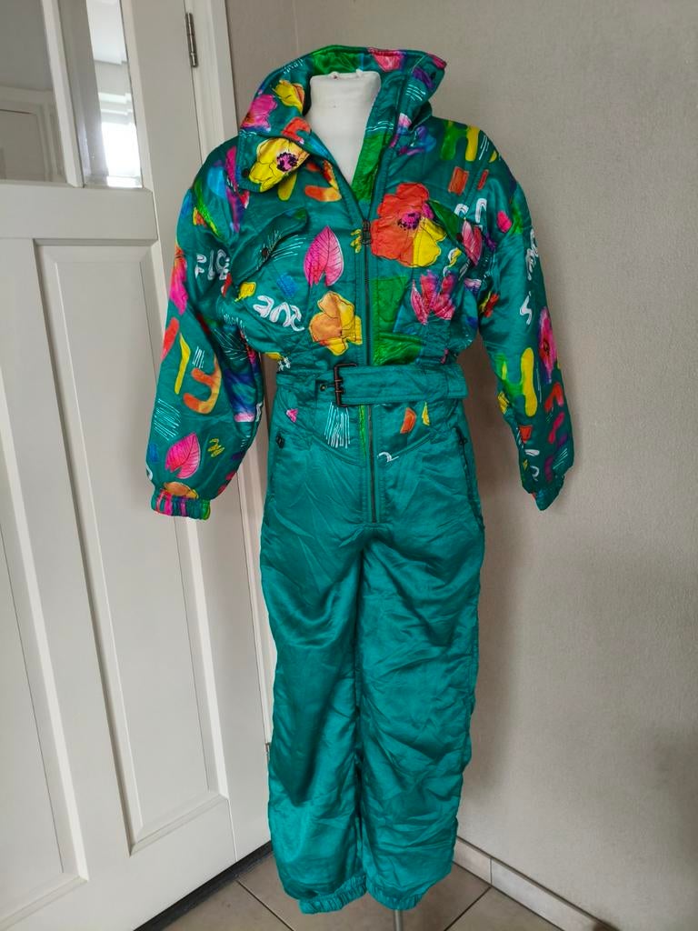 Vintage skipak maat xs, 34/ 164, Kleding | Dames, Wintersportkleding, Ophalen of Verzenden, Zo goed als nieuw, Maat 34 (XS) of kleiner