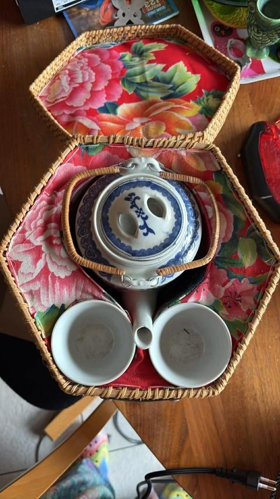 rieten theepot mandje warmhoud mandje chinees, Mand, Nieuw, Ophalen of Verzenden, Riet