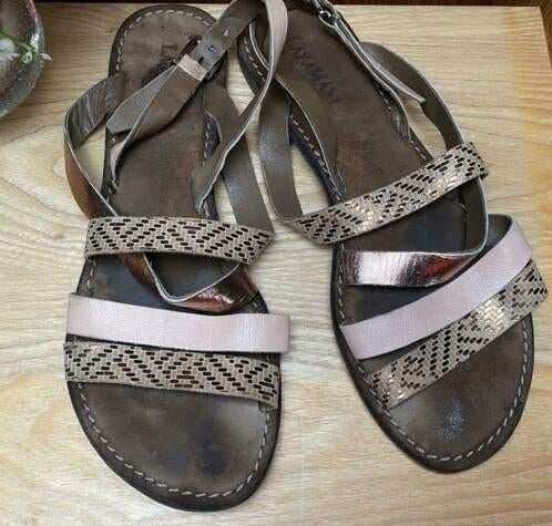 Sandalen van Lazamani/Ziengs maat 41, Overige kleuren, Zo goed als nieuw, Sandalen of Muiltjes, Ophalen of Verzenden