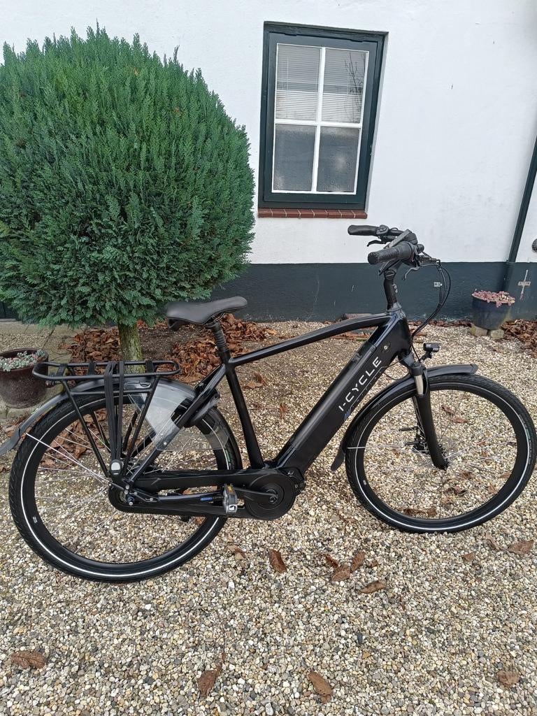 ELEKTRISCHE FIETS MIDDENMOTOR FRAME ACCU DISKBRAKE ODO 403KM, Zo goed als nieuw, 50 km per accu of meer, 55 tot 59 cm, Ophalen