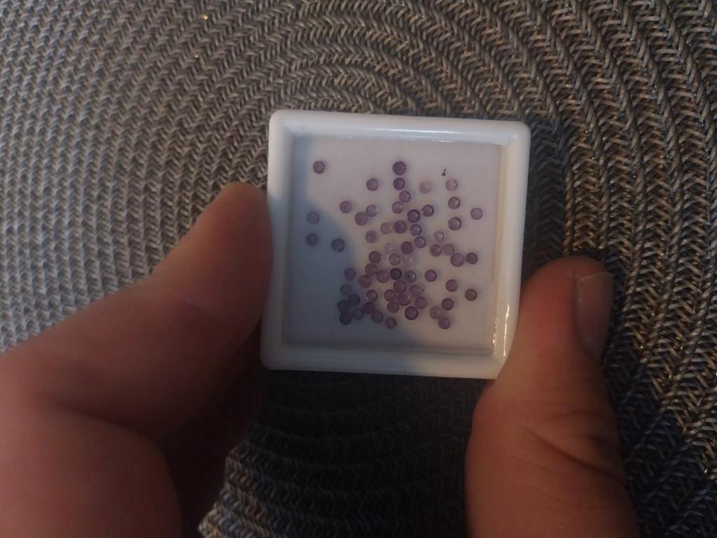 Mini 2mm amethist cabochons goudsmid, Ophalen of Verzenden, Nieuw