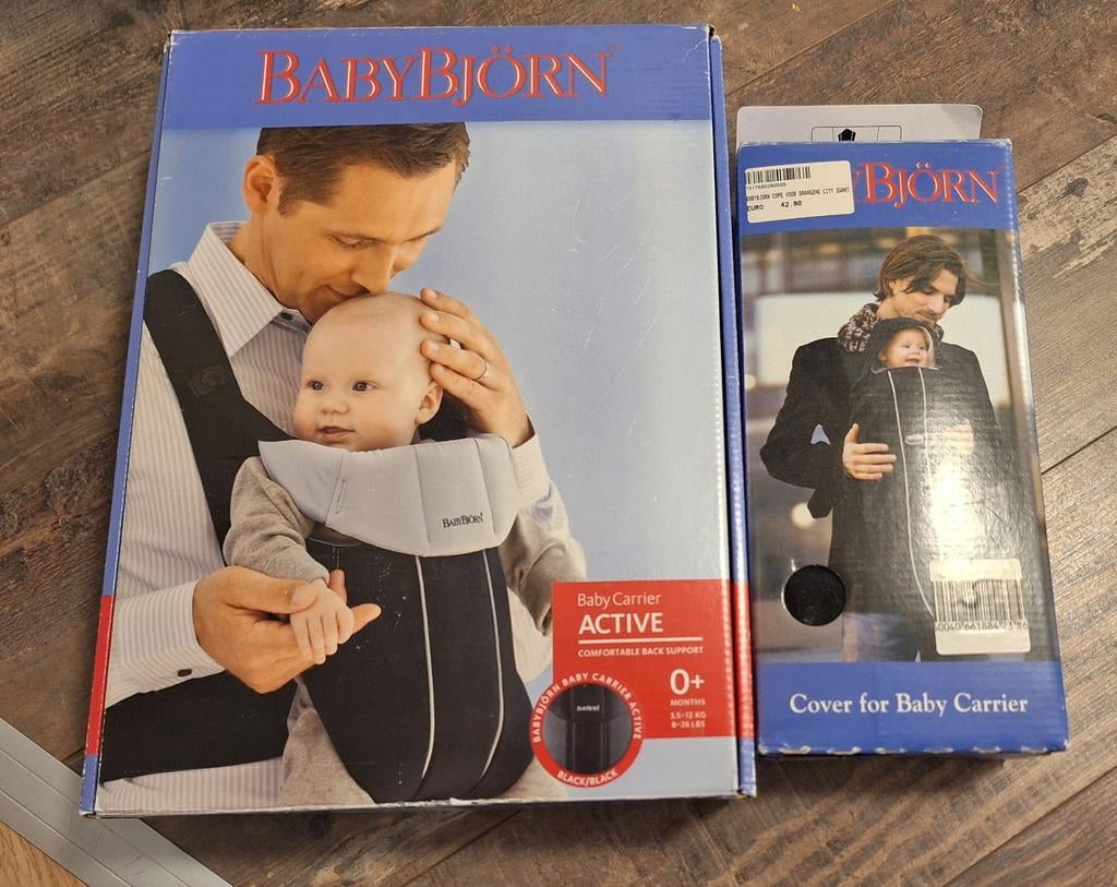 BabyBjörn draagzak Active met hoes, Kinderen en Baby's, Ophalen of Verzenden, Zo goed als nieuw, Draagzak, Baby Björn