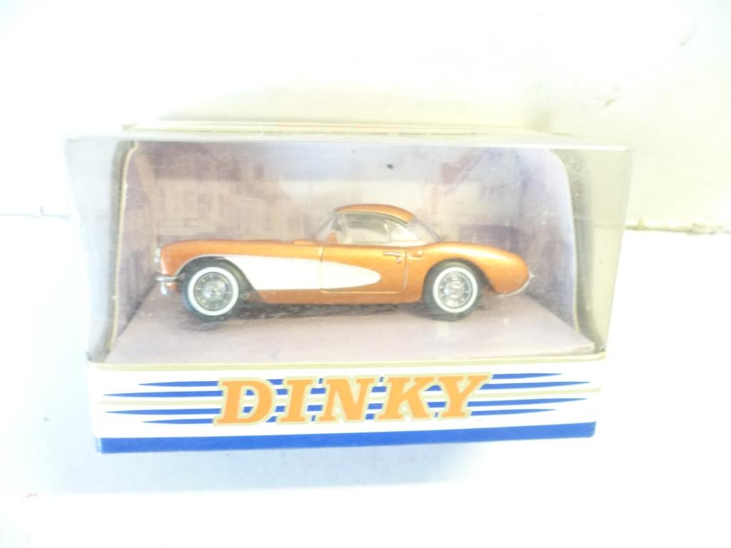 Matchbox Dinky DY 23 B Chevrolet Corvette 1956 brons 1:43, Ophalen of Verzenden, Nieuw, Auto, Matchbox