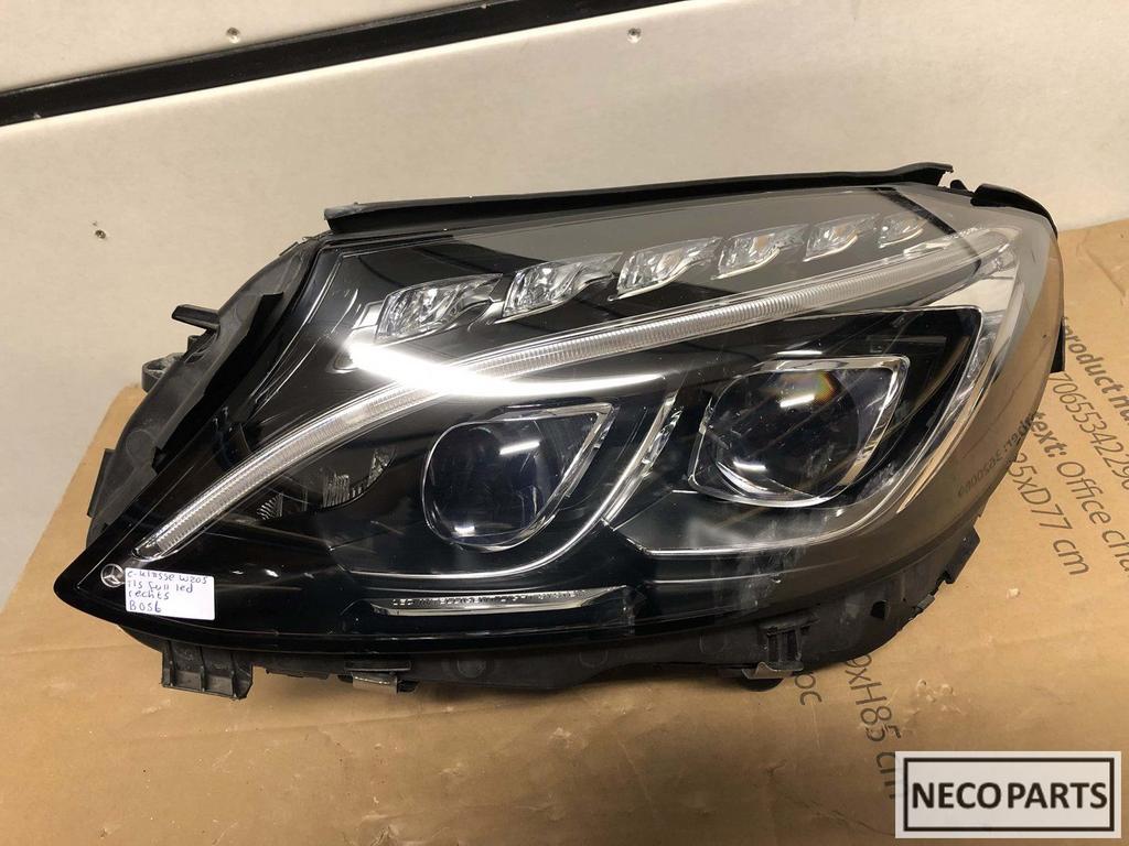 W205 vol led koplamp links A2059063104 geen xenon, Ophalen of Verzenden, Gebruikt, Mercedes-Benz