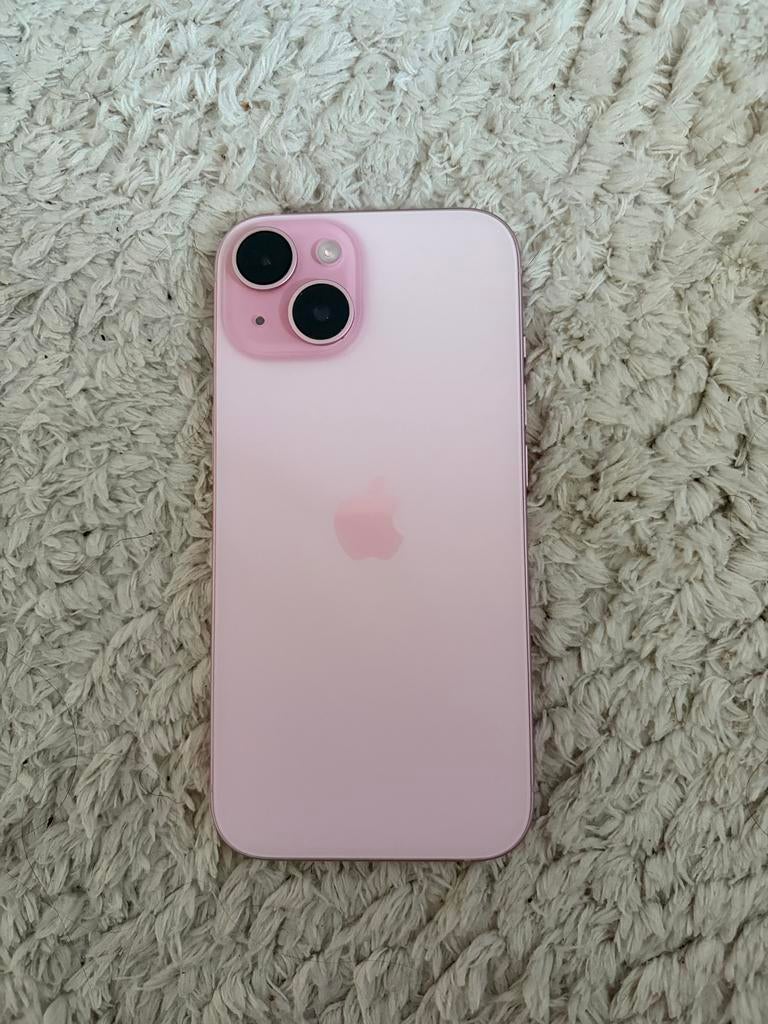 iPhone 15 Roze 128GB - Zo goed als nieuw, 91% batterij, Ophalen, 128 GB, IPhone 15, Zo goed als nieuw