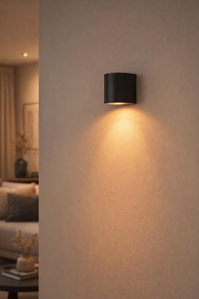 LED wandlamp binnen of buiten GU10 spot armatuur verlichting, Minder dan 50 watt, Wandlamp, Ophalen of Verzenden, Netvoeding