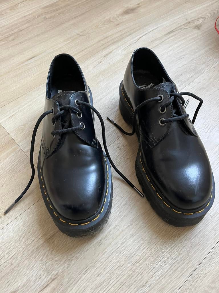 Dr Martins 1461 Quad zgan maat 40, Ophalen of Verzenden, Zo goed als nieuw, Zwart