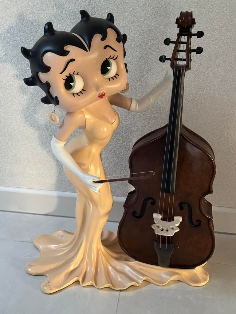 groot beeld Betty Boop 95 cm cd-rek contrabas, Ophalen, Gebruikt, Cd's