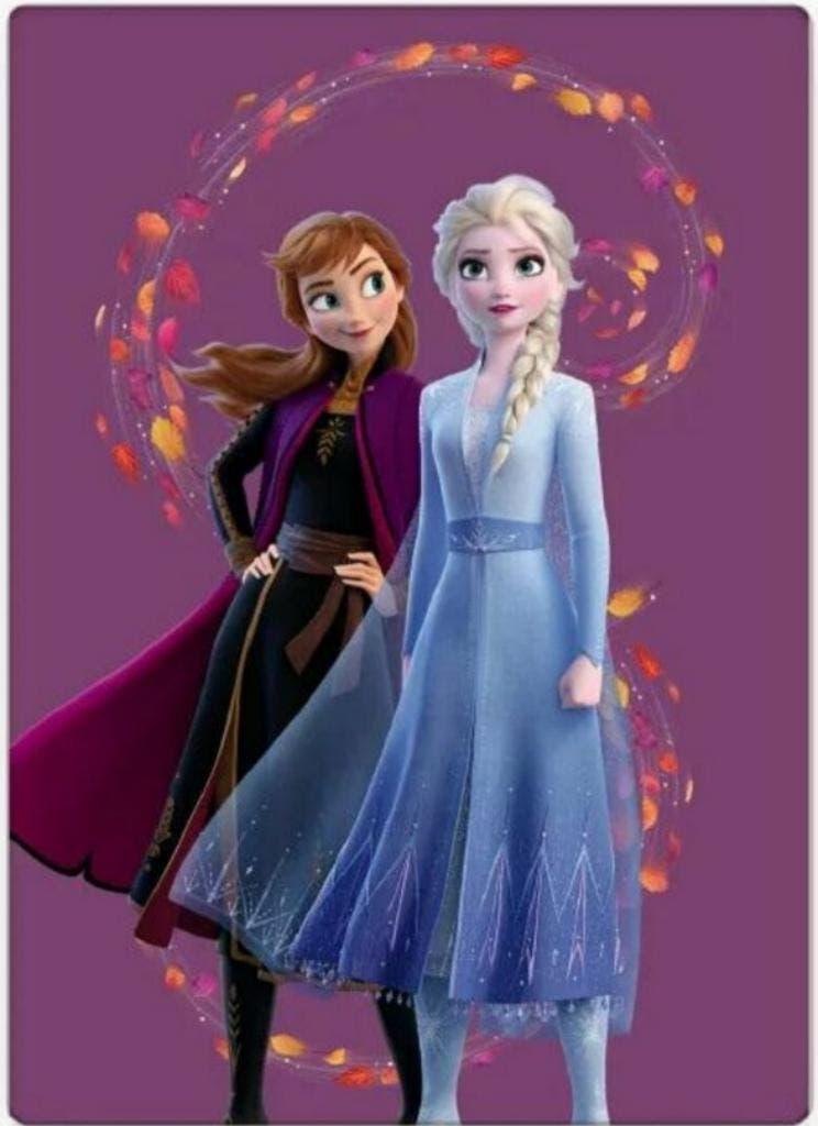 Disney Frozen Fleece Deken Wind - Fleecedeken / Plaid, Meisje, Paars, Nieuw, Ophalen of Verzenden