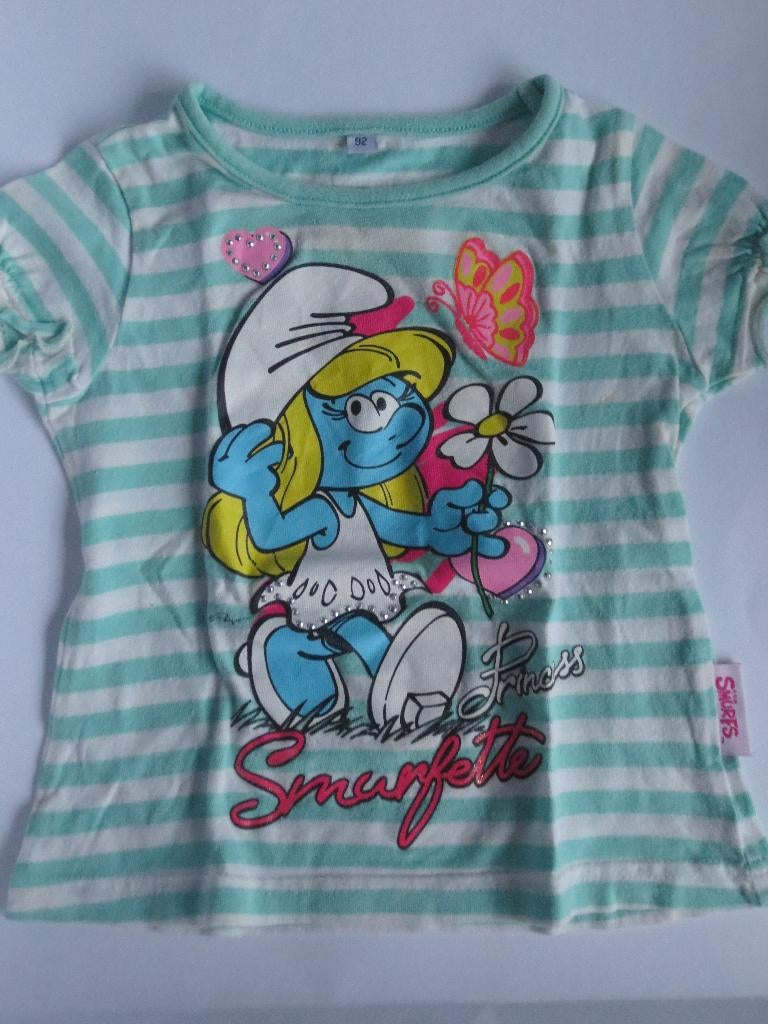 T-shirts Smurfin, Kinderen en Baby's, Ophalen of Verzenden, Gebruikt, Maat 92