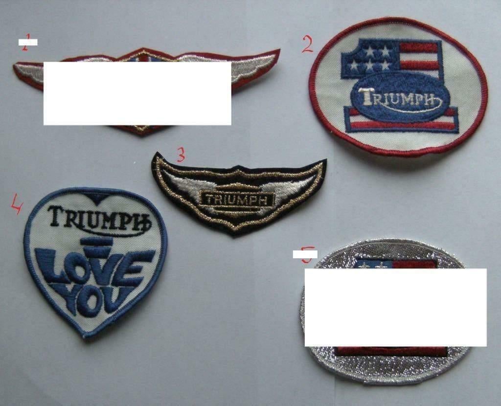 Triumph vintage patch badge opnaai embleem NOS mouembleem, Ophalen of Verzenden, Nieuw, Motoren