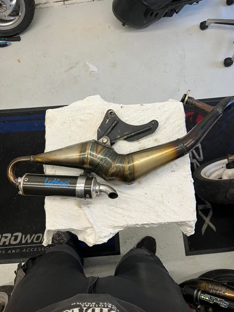 Leovince handmade uitlaat Piaggio 50/70 uniek, Ophalen of Verzenden
