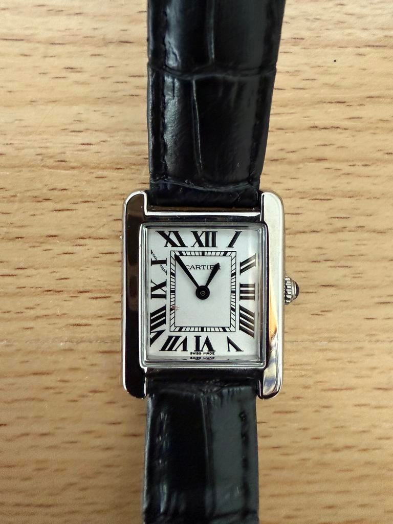 Cartier Tank horloge dames nieuw, Ophalen of Verzenden, Zo goed als nieuw, Leer, Overige merken