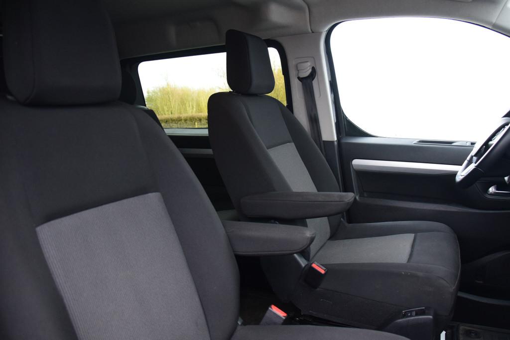 Peugeot Expert 2.0 BlueHDI 180 S&S DC 2x Schuifdeur Navi/Cam, Stof, Gebruikt, 4 cilinders, Zwart