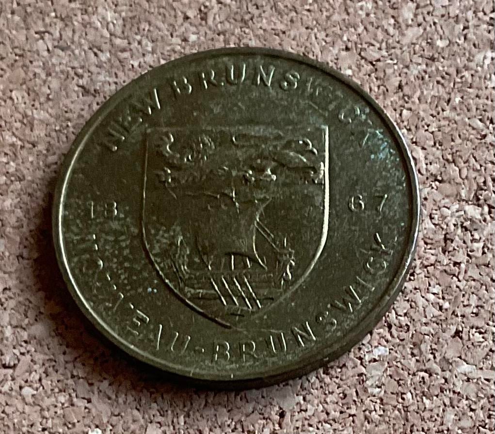 Penning - Canada New Brunswick Province 1867 - 1967, Ophalen of Verzenden, Overige materialen, Buitenland