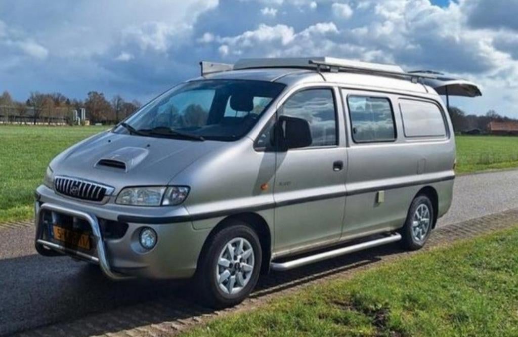 Hyundai buscamper kompleet met luifels en bustent, Overige merken, Chemisch toilet, Buscamper of Camperbus, Tot en met 2