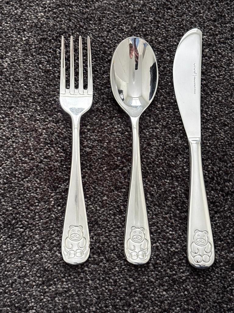 Villeroy & Boch Vivo Kinderbestek RVS - Vork, Lepel, Mes, Ophalen of Verzenden, Gebruikt, Rvs of Chroom, Bestekset