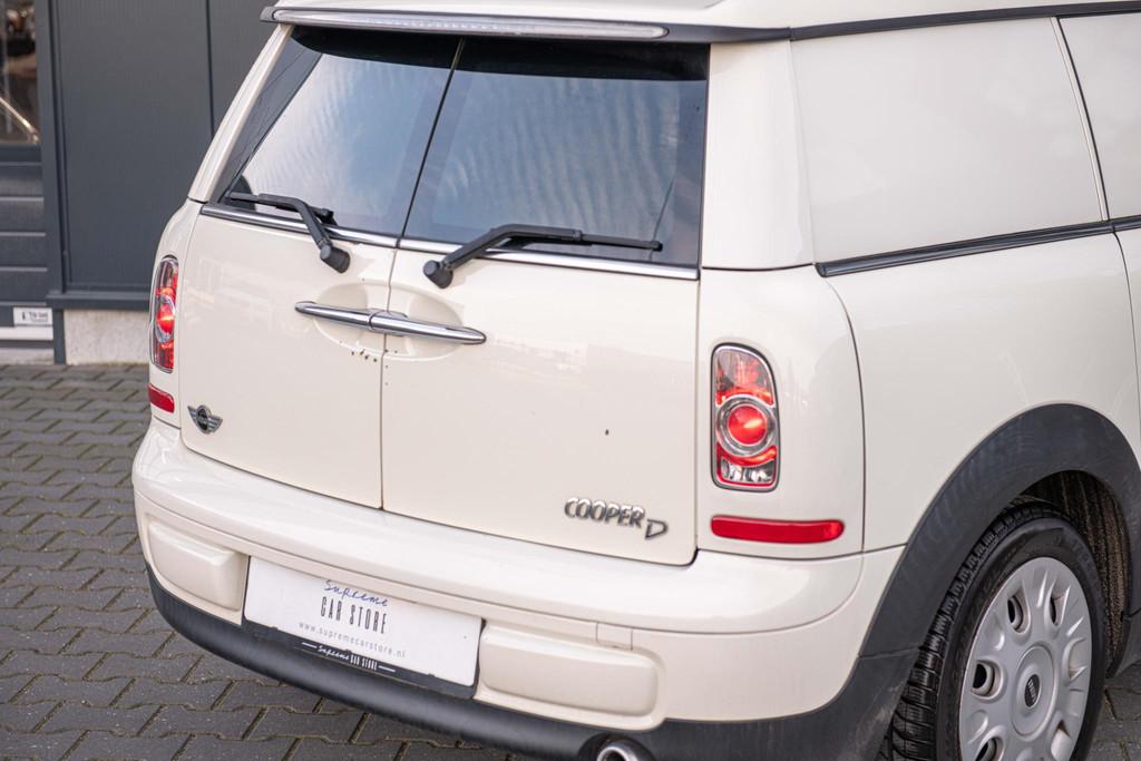 Mini Clubman 1.6 Cooper D I R55 I Clubvan! I Airco I Uniek!, Voorwielaandrijving, Gebruikt, 4 cilinders, Leder en Stof