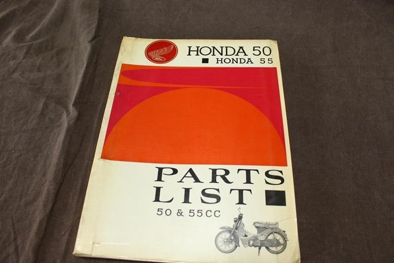 Honda 50 55 C100 C105 1962 moped parts list, Ophalen of Verzenden, Gebruikt