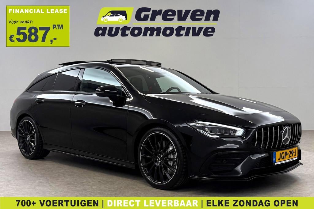 Mercedes-Benz CLA-Klasse AMG 35 4MATIC 306PK | Pano | Burmes, Auto's, CLA, Euro 6, Zwart, Vierwielaandrijving