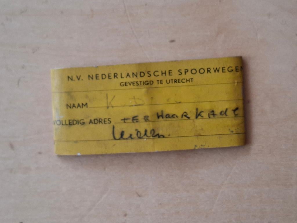 NS fietsplaatje, Ophalen of Verzenden, Trein, Overige typen