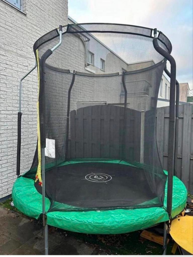 Trampoline 200 cm met veiligheidsnet - 1 seizoen gebruikt, Ophalen of Verzenden, Gebruikt