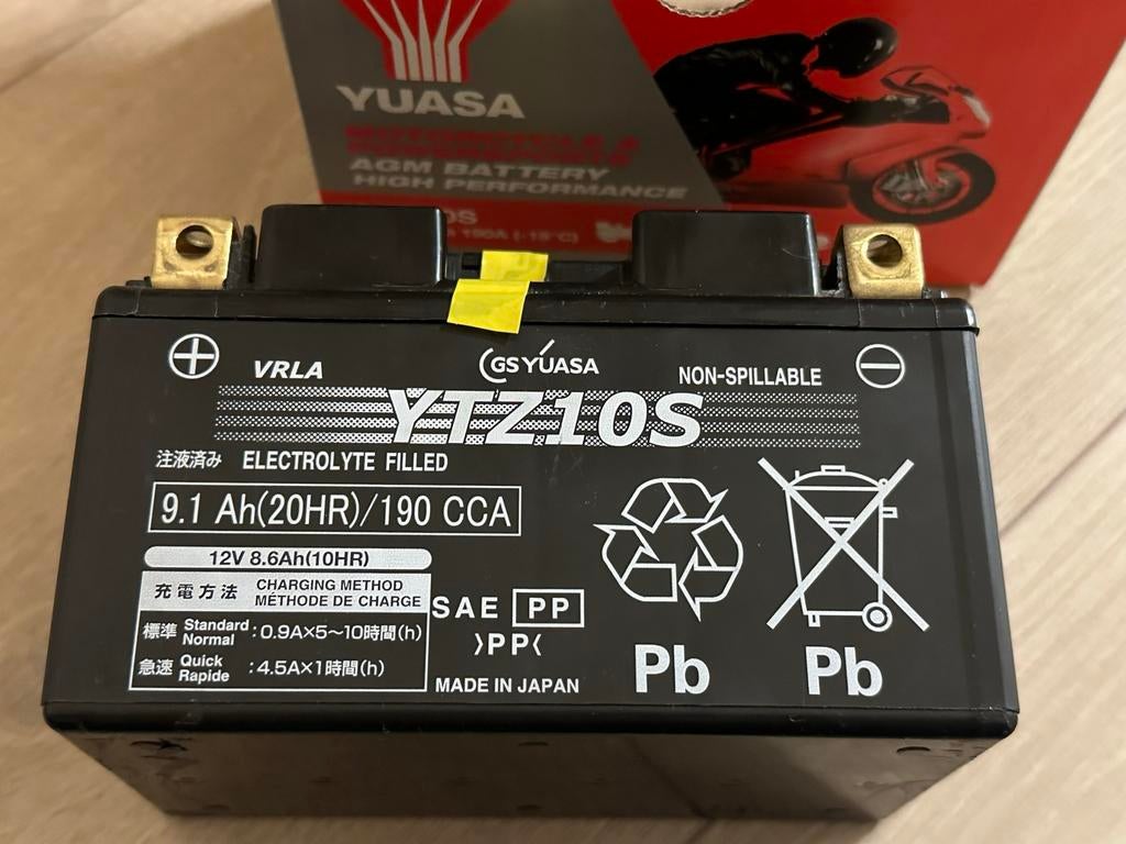 Yuasa YTZ10S Motoraccu 12V 9.1Ah, Motoren, Ophalen of Verzenden