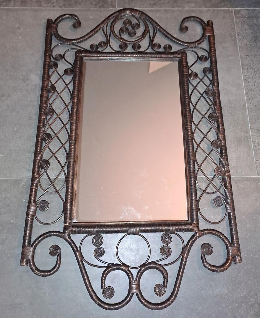 Vintage manou spiegel, Ophalen, Rechthoekig