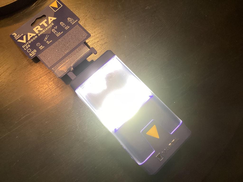 VARTA Indoor/Outdoor L20 Led-campinglamp, dim en kleurmodi, Ophalen of Verzenden, Nieuw, Kunststof