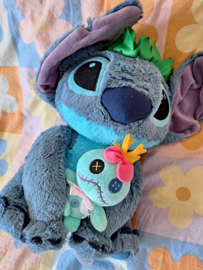 Disney Stitch Hawaiian knuffel met Scrump, Ophalen of Verzenden, Zo goed als nieuw, Overige typen