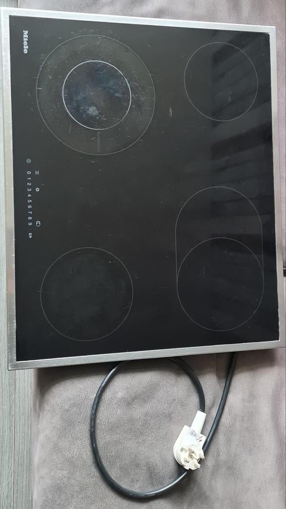 Miele keramische kookplaat, Ophalen of Verzenden, Inbouw, Keramisch, 4 kookzones