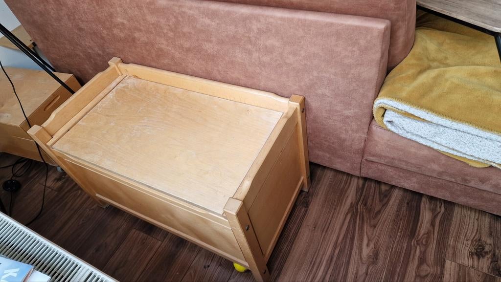 Stevige houten kist, Ophalen, Gebruikt, 50 tot 100 cm, 75 tot 100 cm