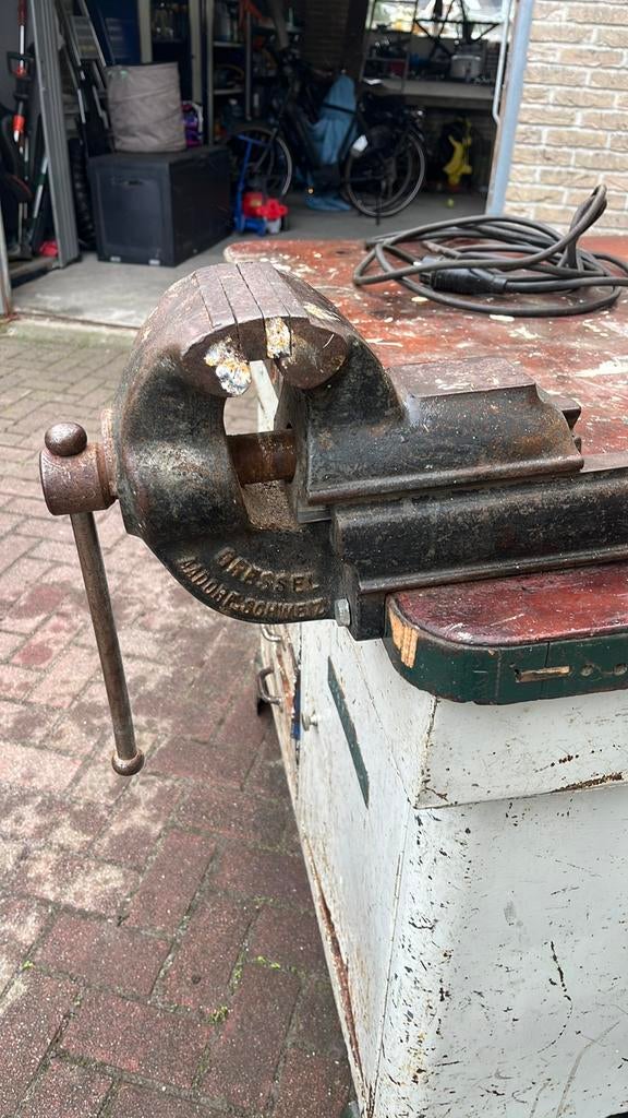 Zware gressel bankschroef, Ophalen, Gebruikt, Minder dan 70 cm, Bankschroef