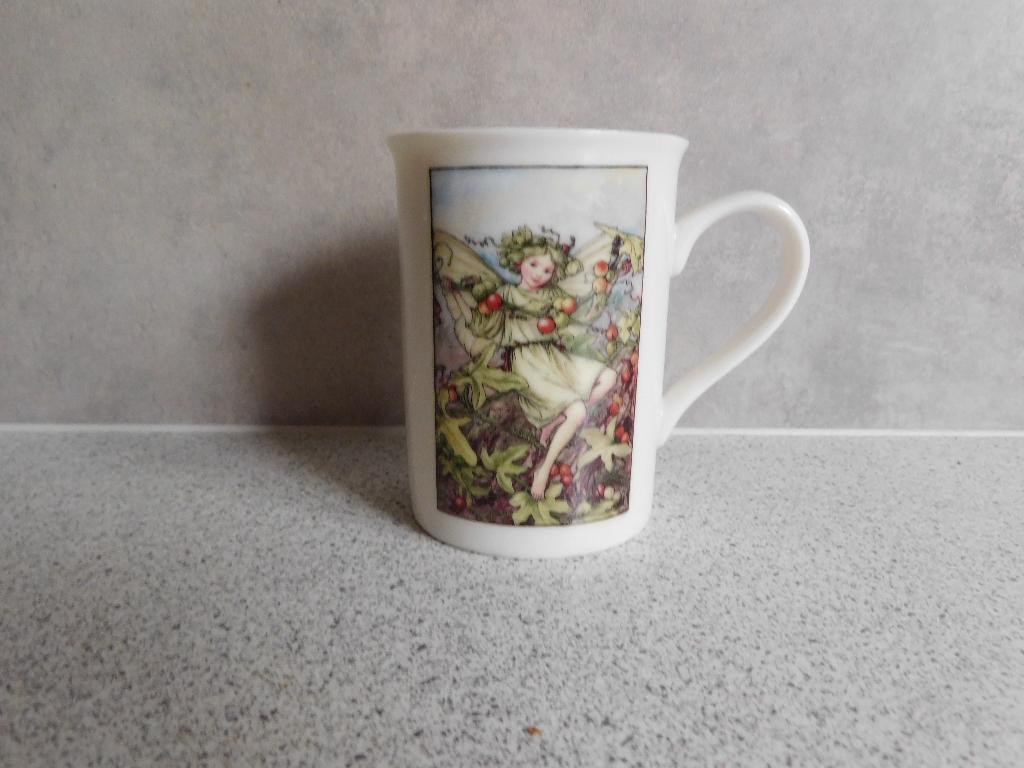 Mok de Heggerank Flower Fairies Douwe Egberts, Ophalen of Verzenden, Zo goed als nieuw, Overige stijlen, Kop(pen) en/of Schotel(s)