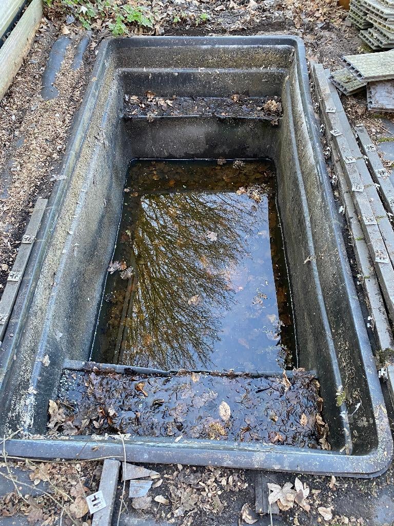 Vijverbak, Ophalen, Gebruikt