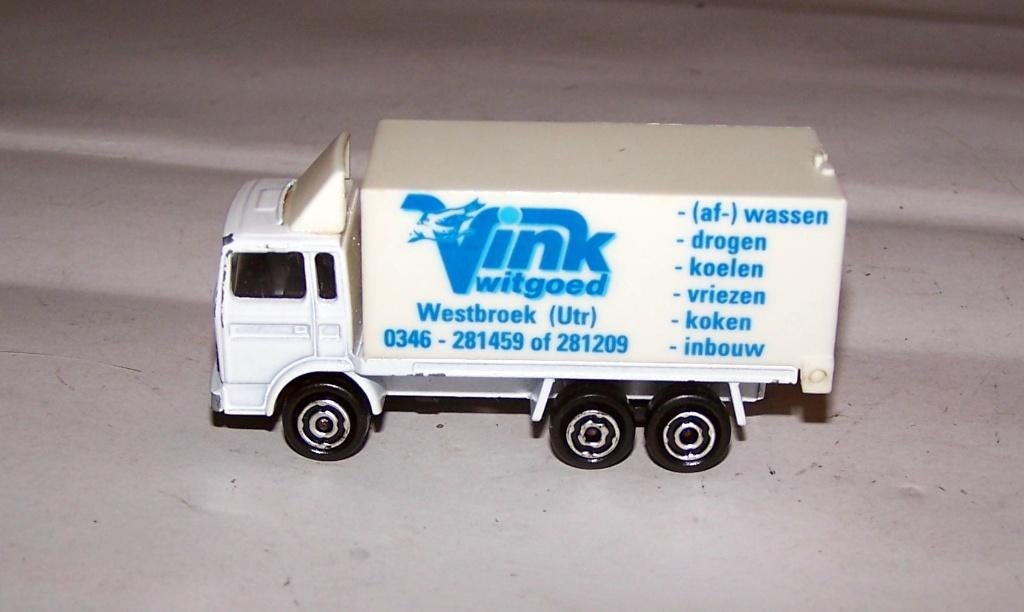 Majorette truck Vink Witgoed. Izgs., Ophalen of Verzenden, Zo goed als nieuw, Bus of Vrachtwagen