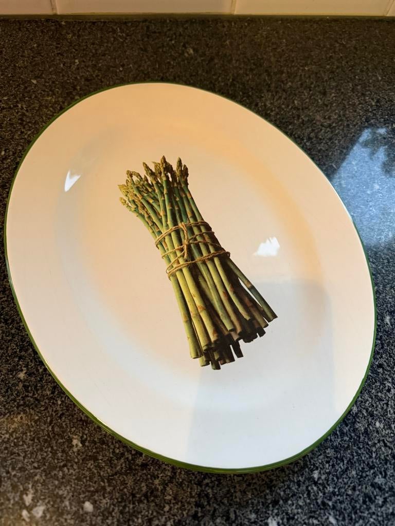 Aspergeschaal met groene rand, Ophalen, Nieuw, Schaal of Schalen, Overige stijlen