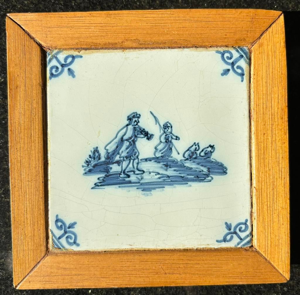 Oud tegeltje, Antiek en Kunst, Antiek | Wandborden en Tegels, Ophalen of Verzenden