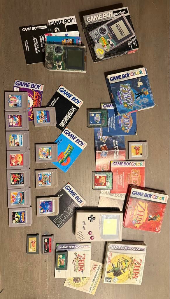 Game Boy (Pocket) verschillende spellen (zelda (GBA), mario), Gebruikt, 1 speler, Vanaf 7 jaar, Ophalen