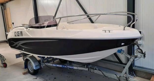 Prins 460 consoleboot - Honda 50PK, bouwjaar 2010, Watersport en Boten, Vis- en Consoleboten, Gebruikt, 50 tot 70 pk, 3 tot 6 meter