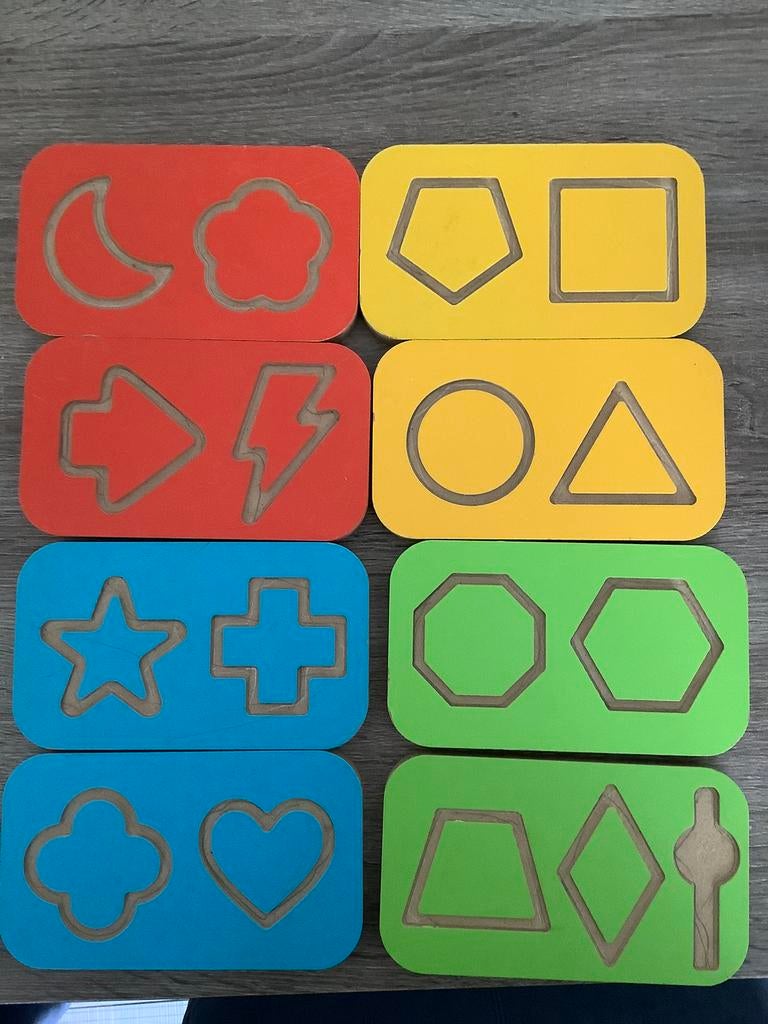 Hout schrijfplankjes montessori speelgoed schrijven motoriek, Ophalen of Verzenden