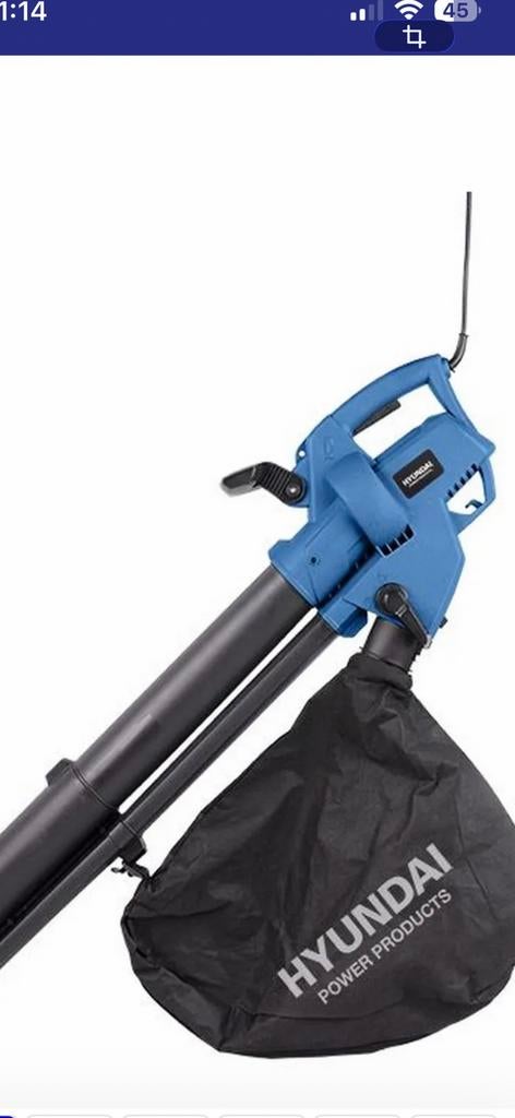 Moet weg Nieuwe Hyundai Bladblazer/Zuiger -, Handgedragen, Nieuw, Ophalen of Verzenden, Met opvangzak