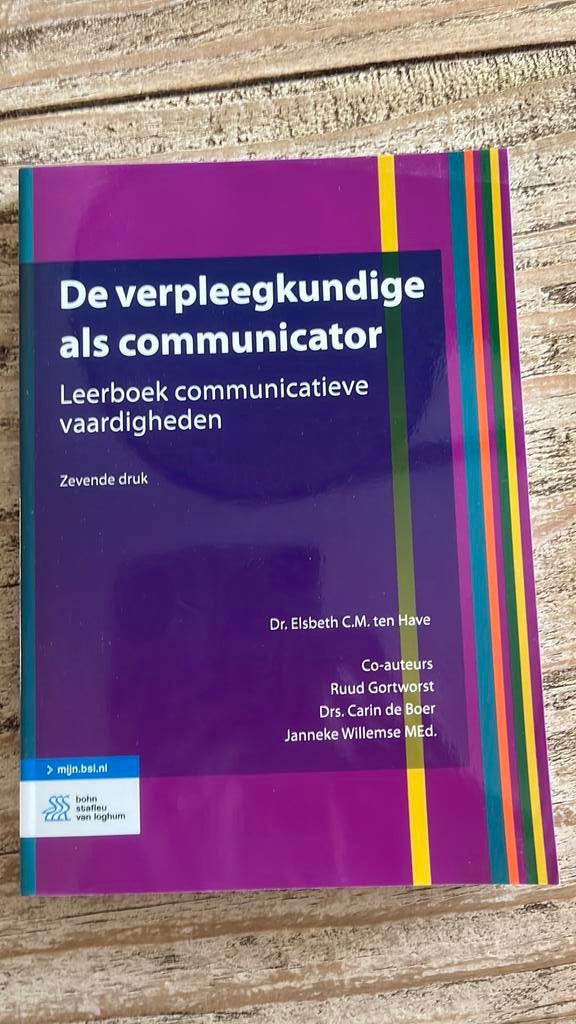 De verpleegkundige als communicator, Ophalen of Verzenden, Beta, Zo goed als nieuw, HBO