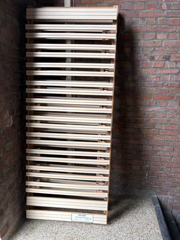 2x Sleep en dream lattenbodem, Ophalen, Eenpersoons, Zo goed als nieuw, 80 cm