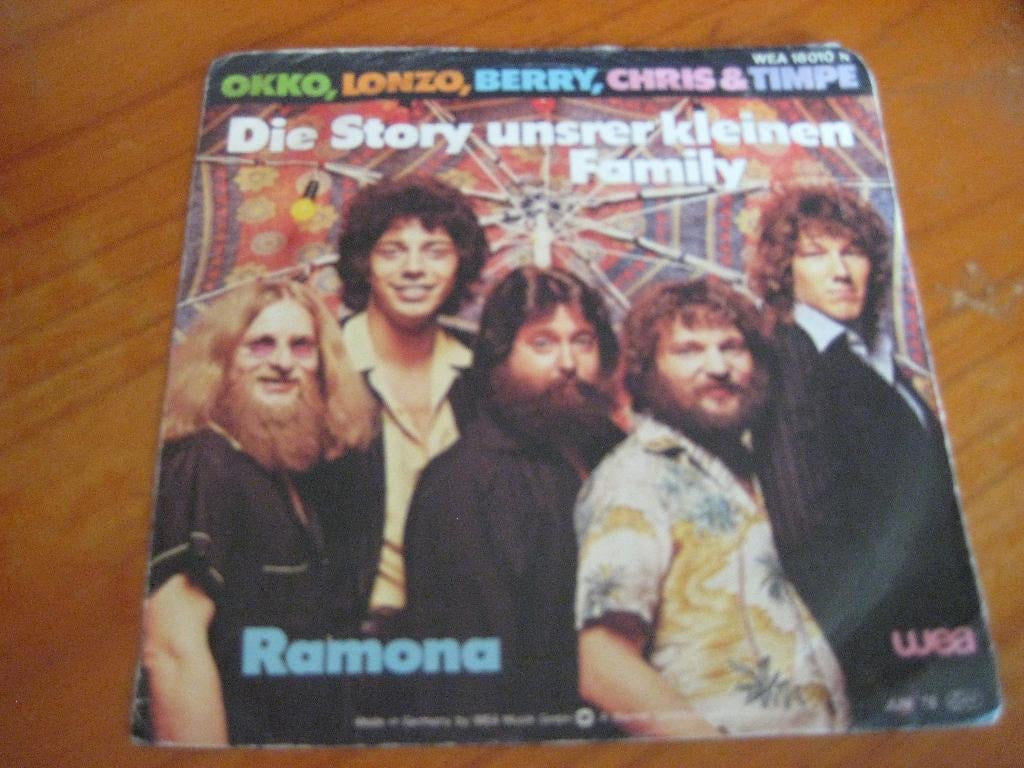 Okko. Lonzo, Berry, Chris + Timpe: Die Story unsrer kleinen, Ophalen of Verzenden, Zo goed als nieuw, Pop, Single