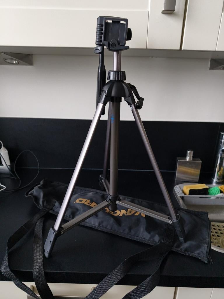 Vanguard Camera Statief met Draagtas, Gebruikt, Minder dan 150 cm, Met balhoofd, Ophalen of Verzenden