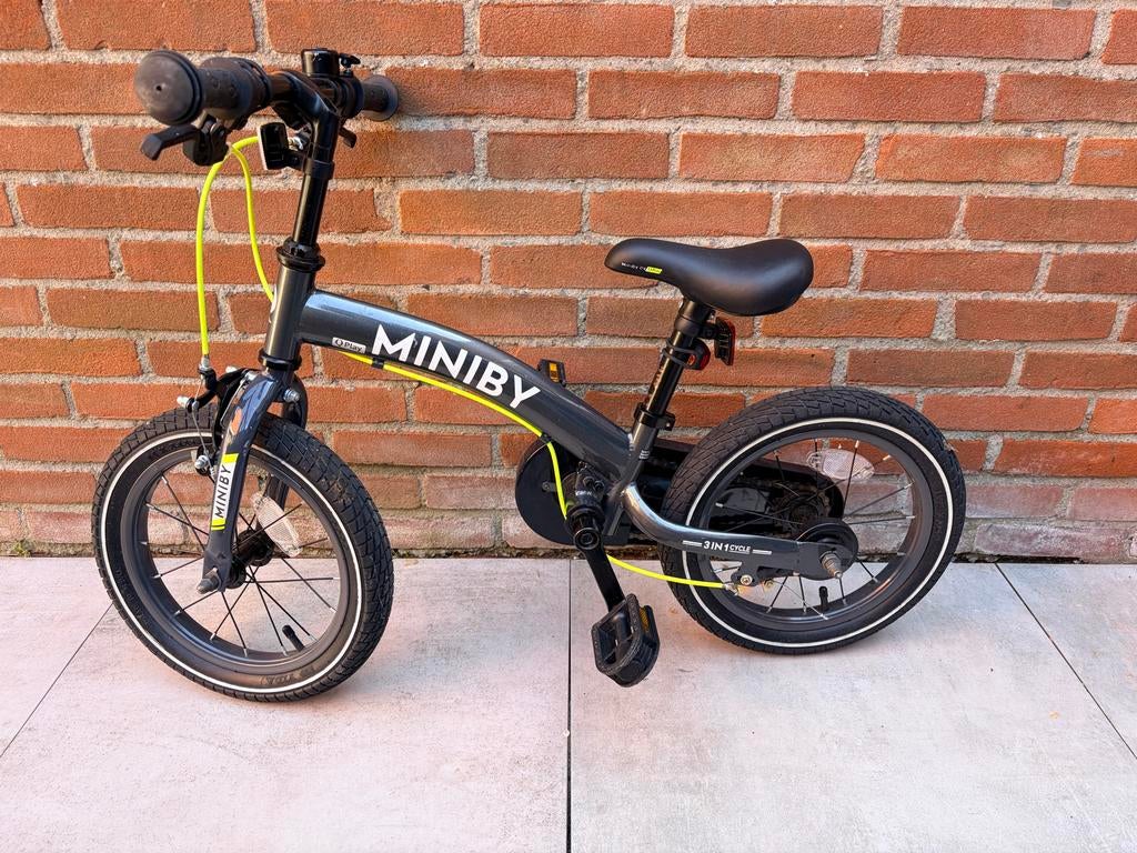 Qplay Miniby 3-in-1 Kinderfiets - Loopfiets, Driewieler, Fie, Fietsen en Brommers, Fietsen | Kinderfietsjes, Ophalen, Zo goed als nieuw