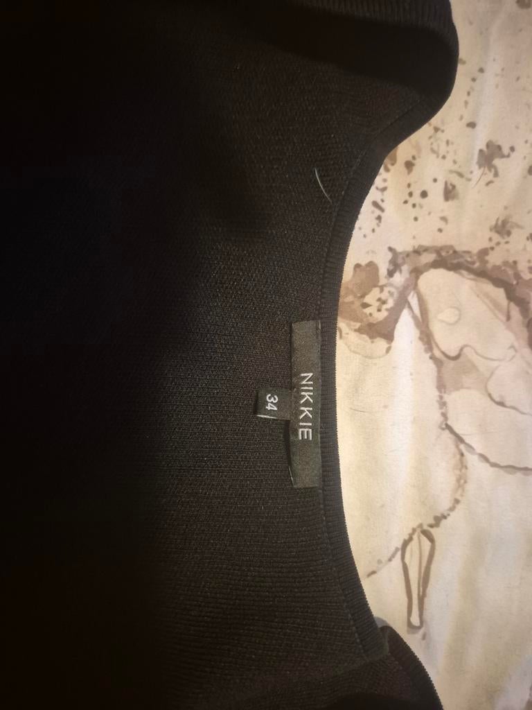 Nikkie zwarte jurk maat 34 (XS), Zwart, Ophalen of Verzenden, Zo goed als nieuw, Maat 34 (XS) of kleiner