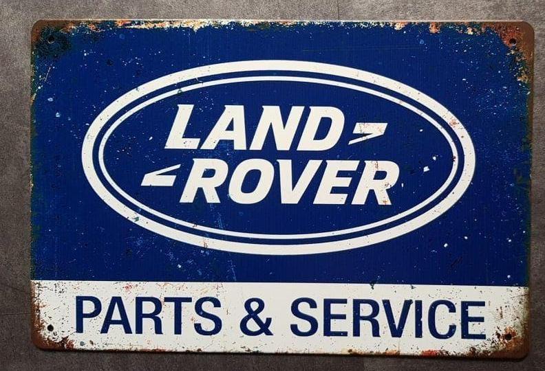 LAND ROVER PARTS & SERVICE RECLAME DECORATIE BORD E/A SALE, Eu, Eu, Nieuw, Ophalen of Verzenden